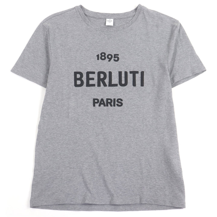 Excellent BERLUTI Short sleeve T-shirt Logo patch Crew neck Short sleeves