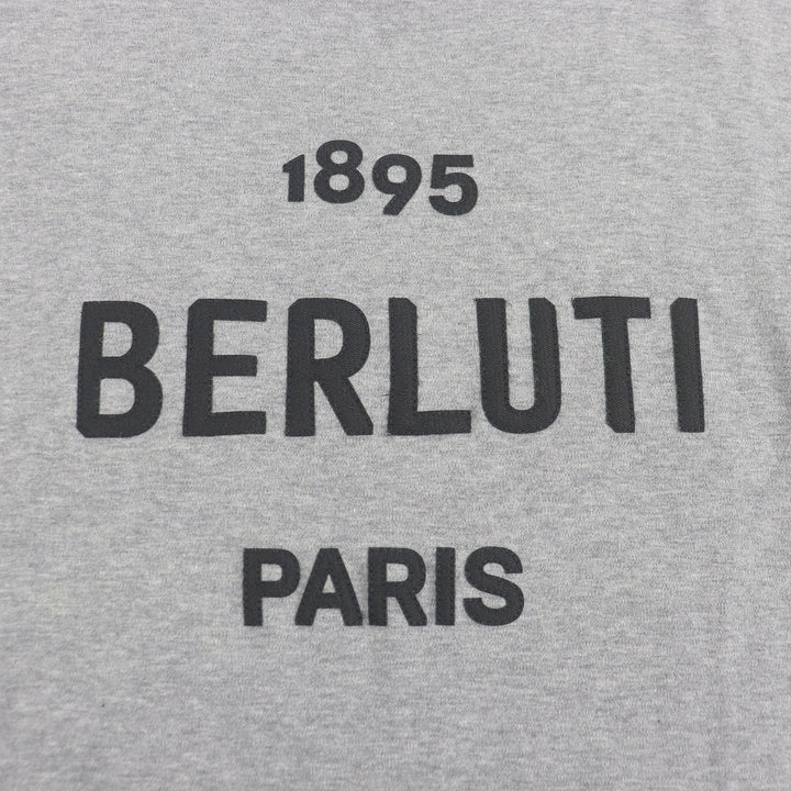 素晴らしい BERLUTI 半袖Tシャツ ロゴパッチ クルーネック 半袖