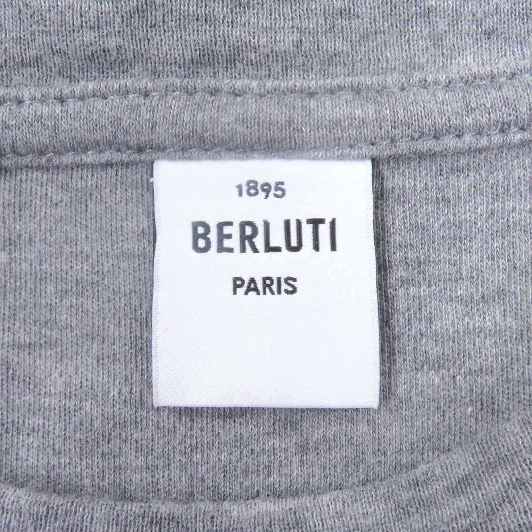 Excellent BERLUTI Short sleeve T-shirt Logo patch Crew neck Short sleeves
