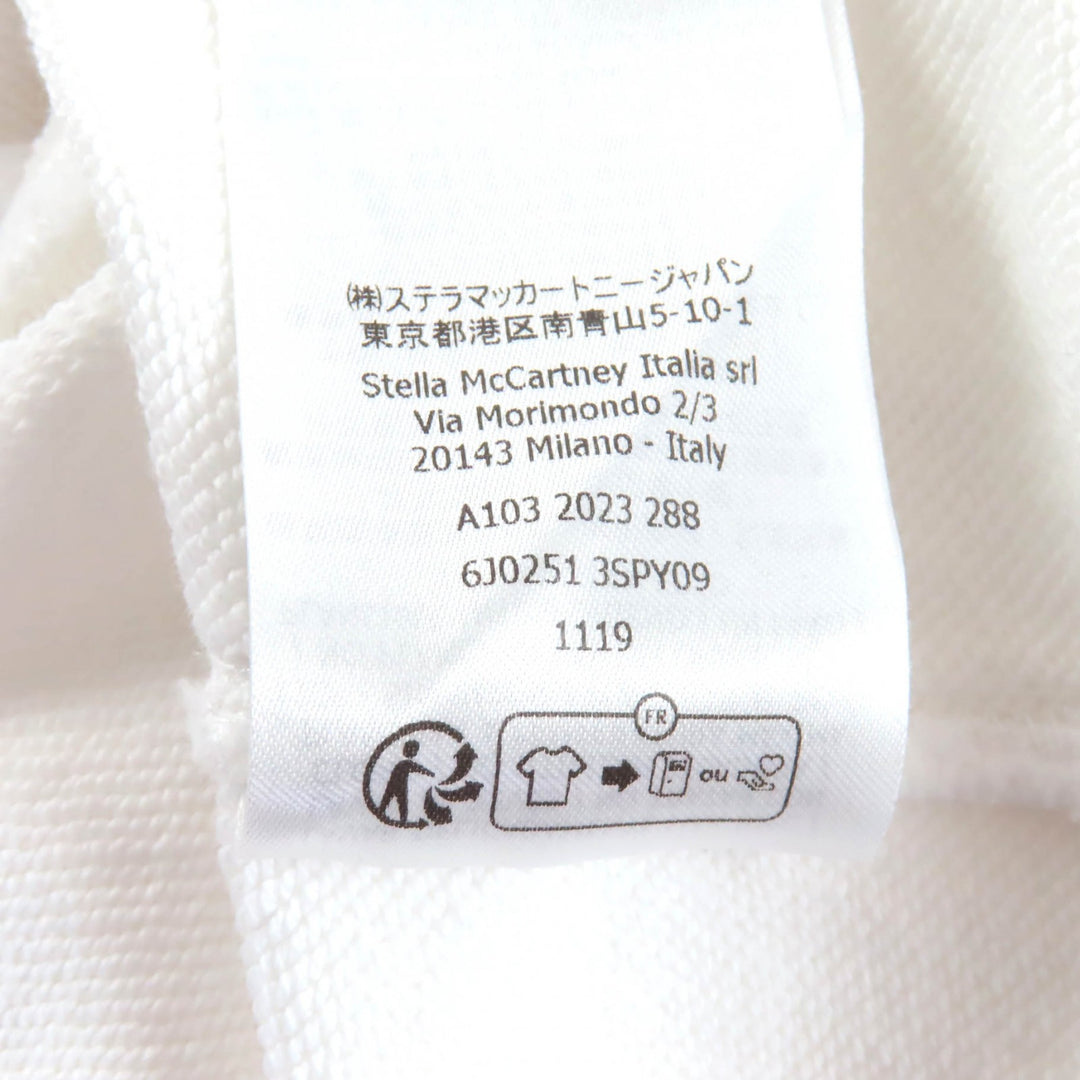 ステラマッカートニー レコードフーディー ホワイト コットン レディース M 6J0251