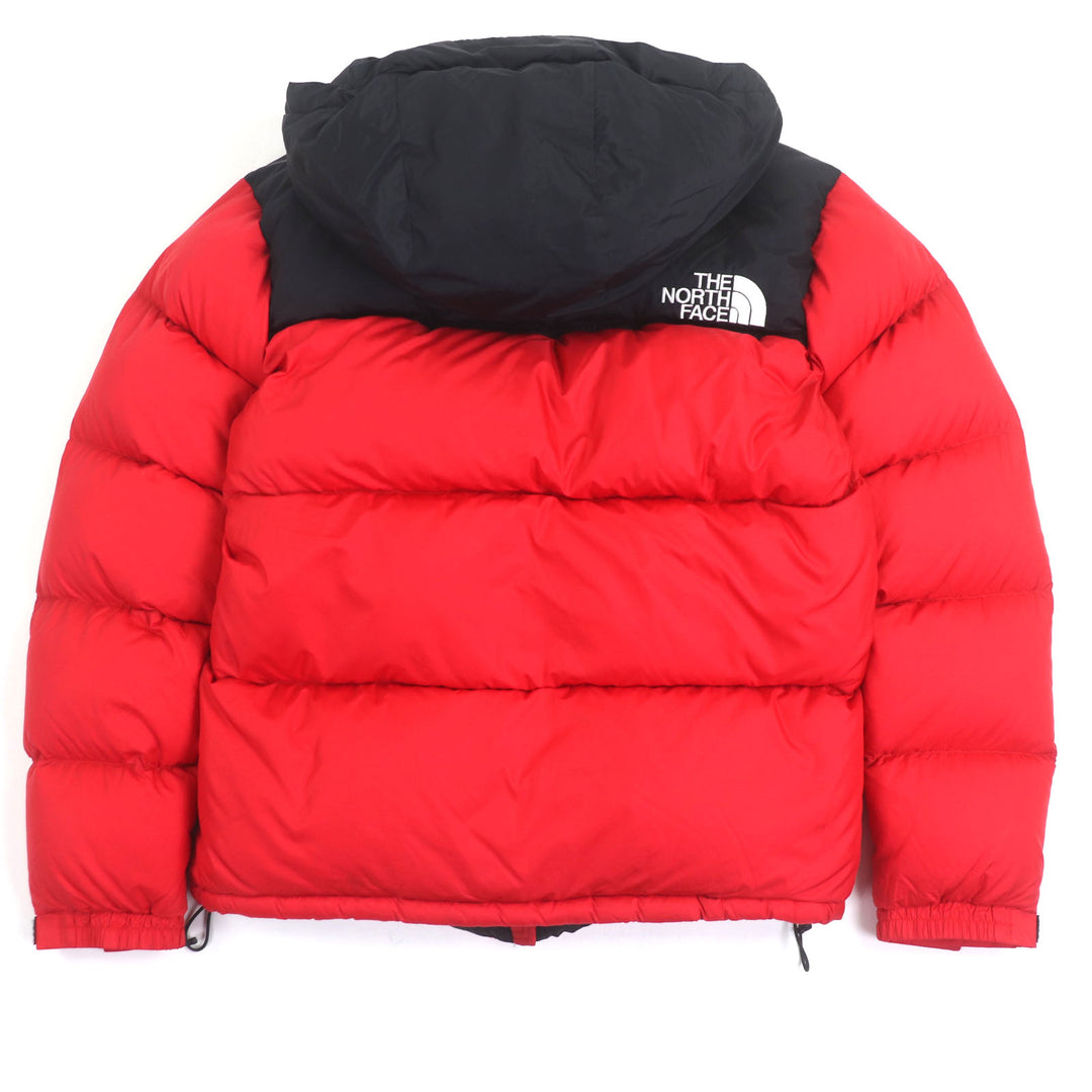 THE NORTH FACE 羽绒服 Nuptse 连帽衫 红色尼龙 男款 L 码 ND92041R