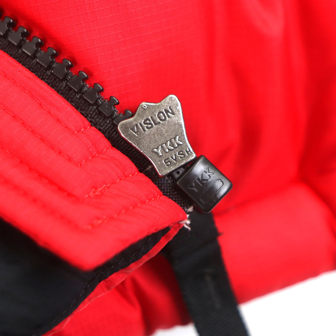 素晴らしい THE NORTH FACE ダウンジャケット ヌプシフーディ レッド ナイロン メンズ L ND92041R