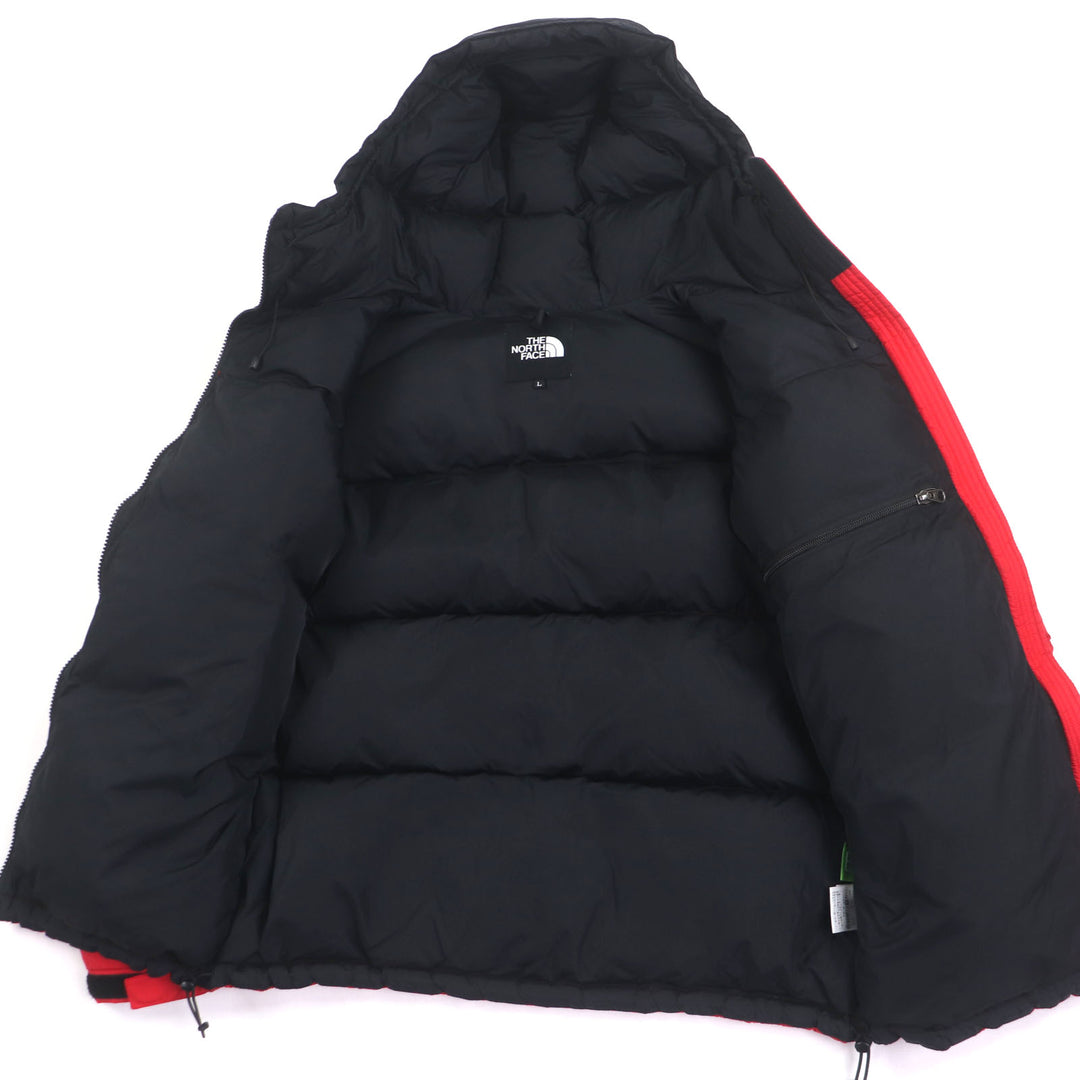 THE NORTH FACE 羽绒服 Nuptse 连帽衫 红色尼龙 男款 L 码 ND92041R