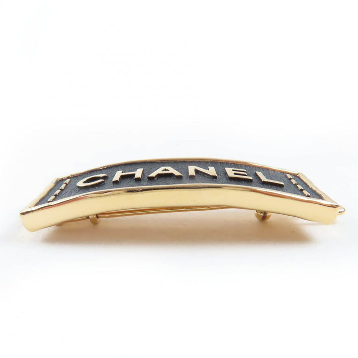 素晴らしい CHANEL ヘアアクセサリー ロゴデザイン ヘアクリップ バレッタ ブラック A23S ABA781