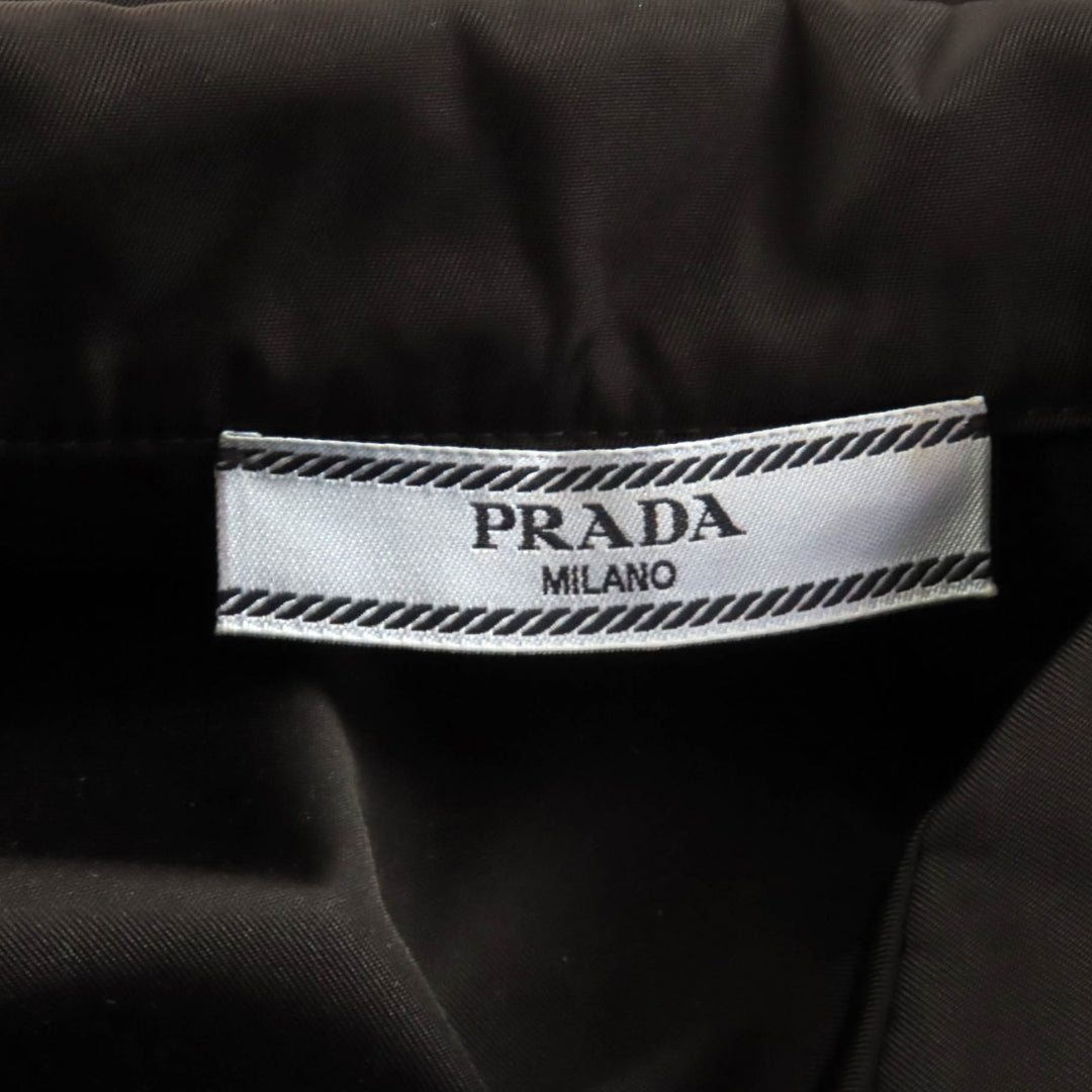 優れたPRADA半袖シャツブラックリサイクルポリアミドレディース38 24X702