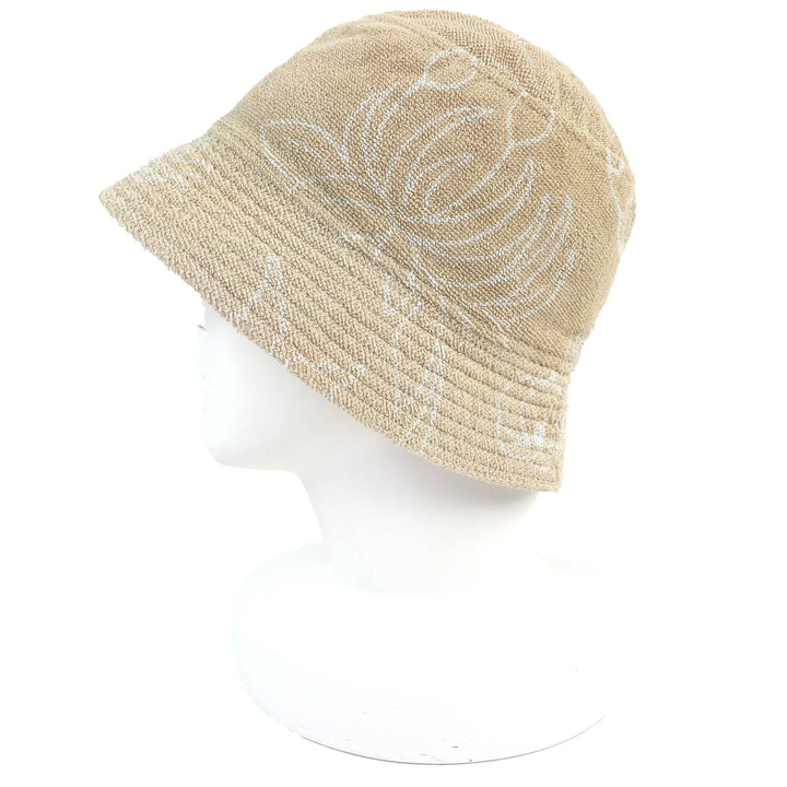 Great HERMES hat Gene Cotton terry baguette hat beige cotton Women 58