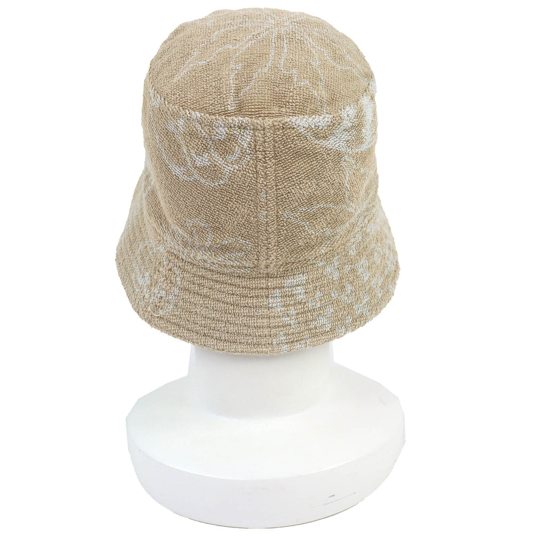 Great HERMES hat Gene Cotton terry baguette hat beige cotton Women 58