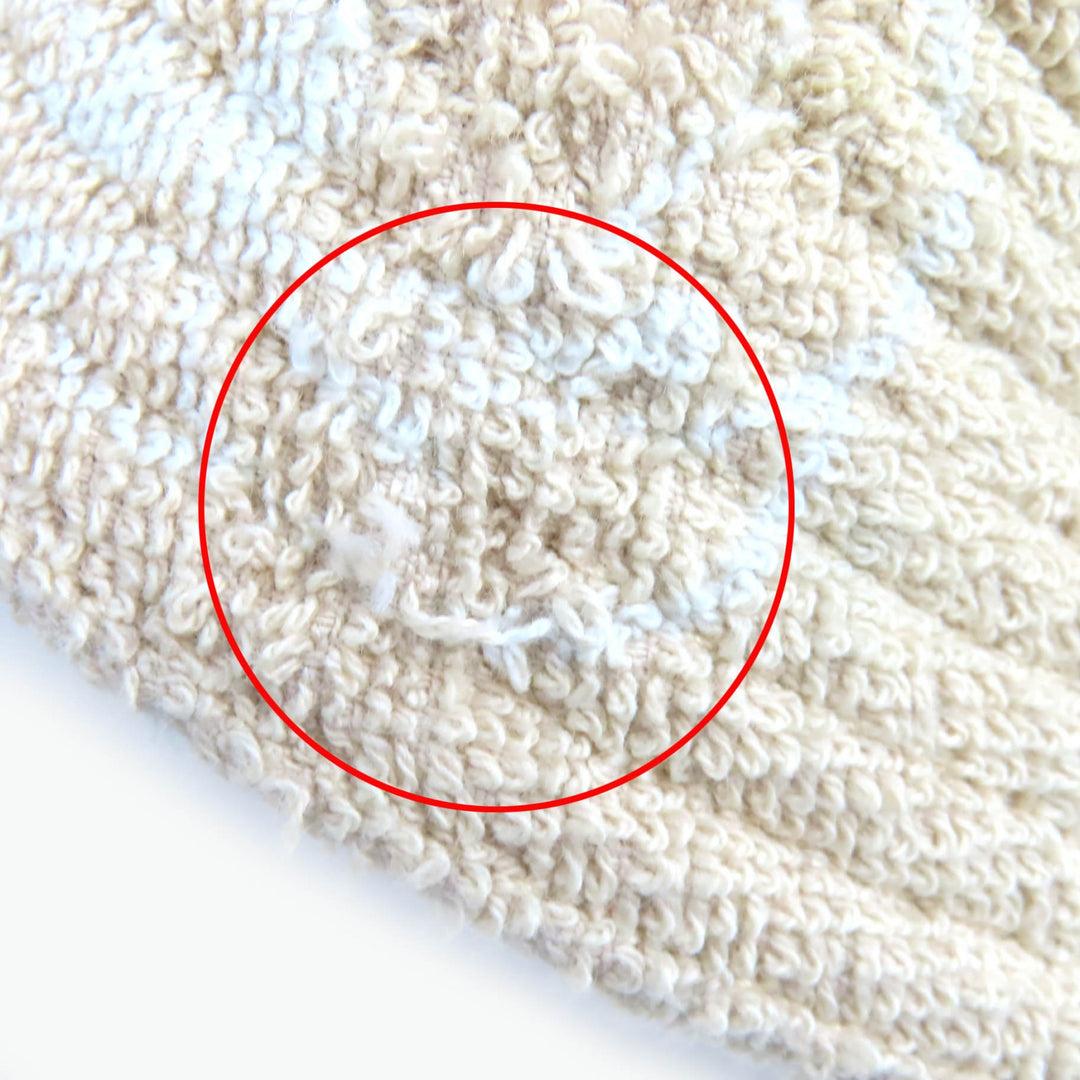 Great HERMES hat Gene Cotton terry baguette hat beige cotton Women 58