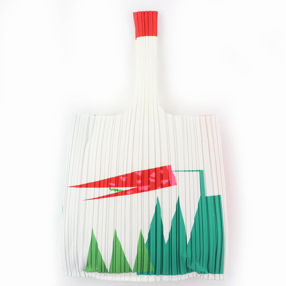 素晴らしい IKKO TANAKA ISSEY MIYAKE ハンドバッグ プリーツバッグ マルチカラー PP07-AG721