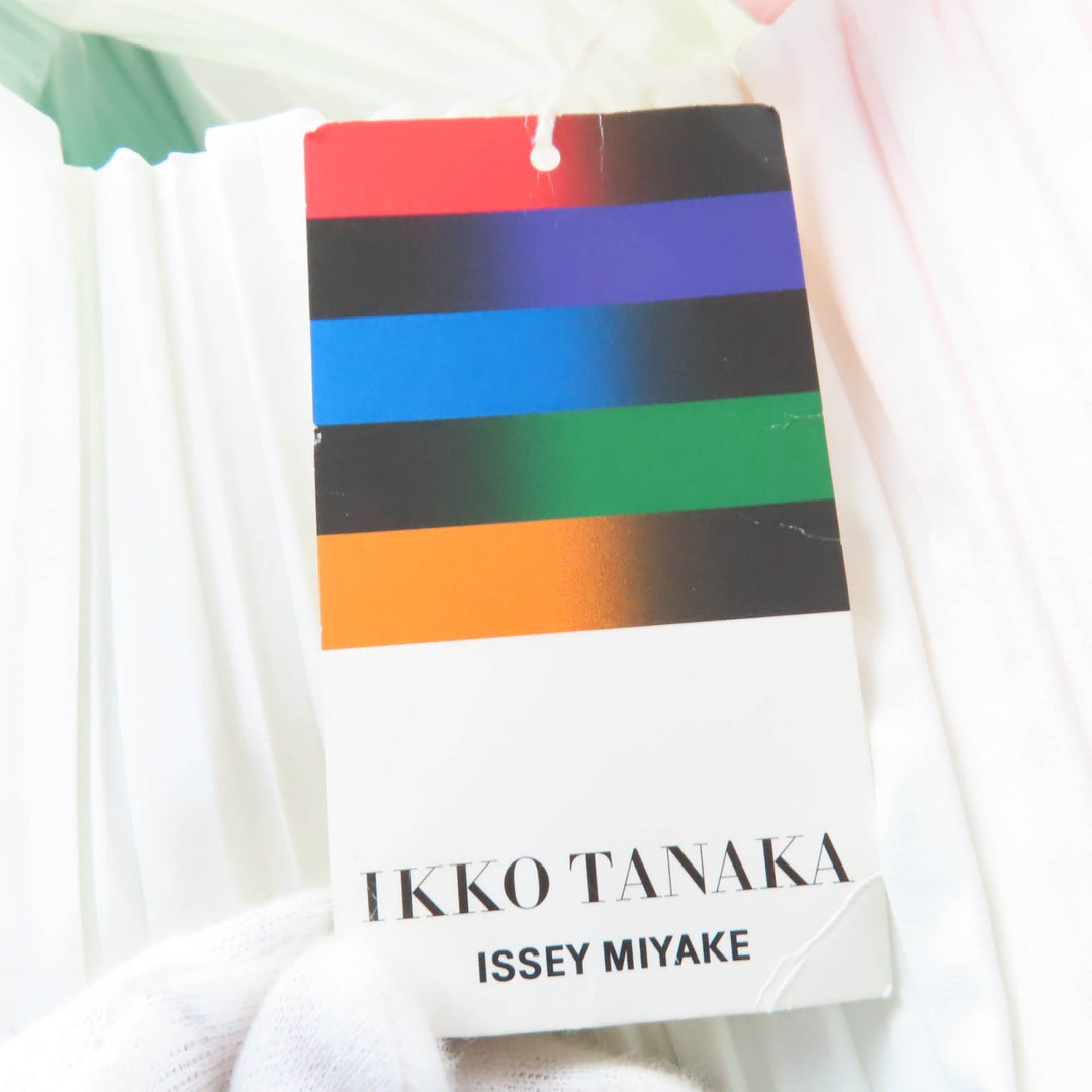素晴らしい IKKO TANAKA ISSEY MIYAKE ハンドバッグ プリーツバッグ マルチカラー PP07-AG721