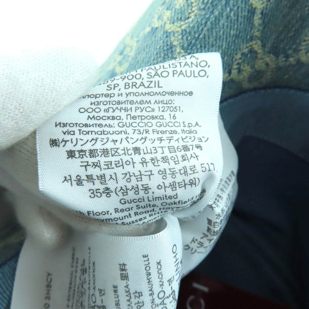 新品 GUCCI 帽子 インディゴコットン レディース L 836220