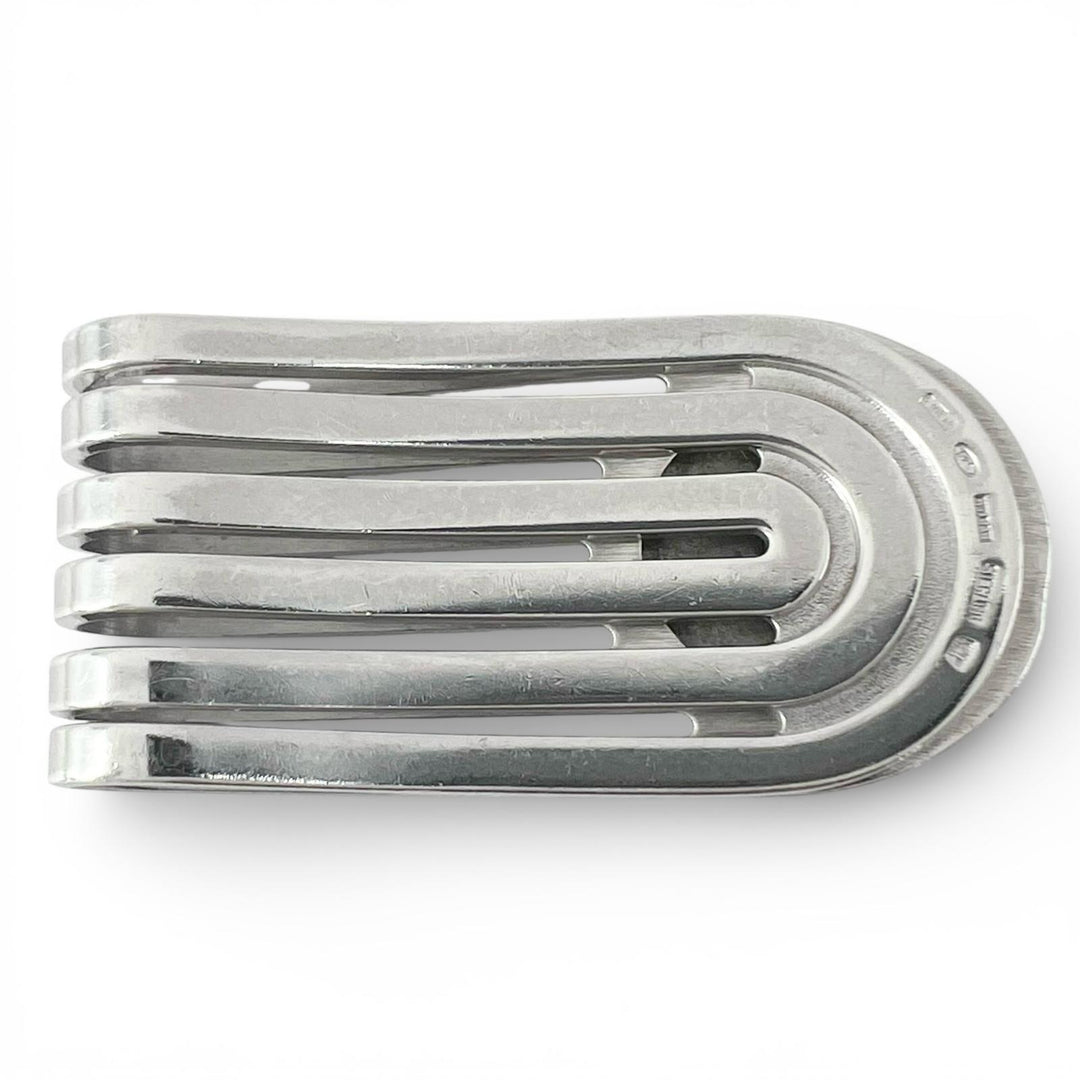 Great BVLGARI Money clip Bvlgari Man Slit Silver SV925 mens