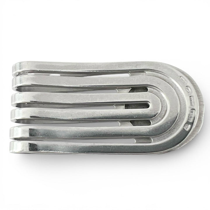 Great BVLGARI Money clip Bvlgari Man Slit Silver SV925 mens
