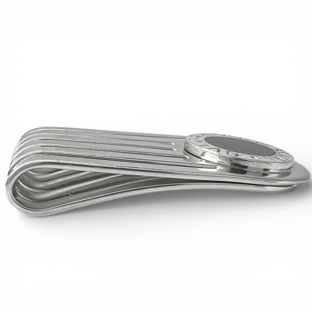 Great BVLGARI Money clip Bvlgari Man Slit Silver SV925 mens