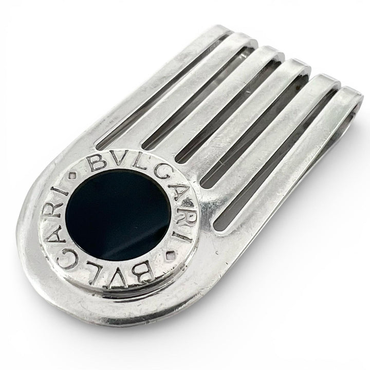 Great BVLGARI Money clip Bvlgari Man Slit Silver SV925 mens