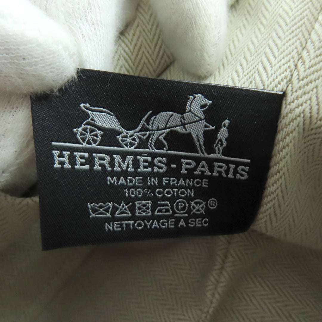 素晴らしいHERMESハンドバッグブリッドAブラックPMオレンジウールレディース