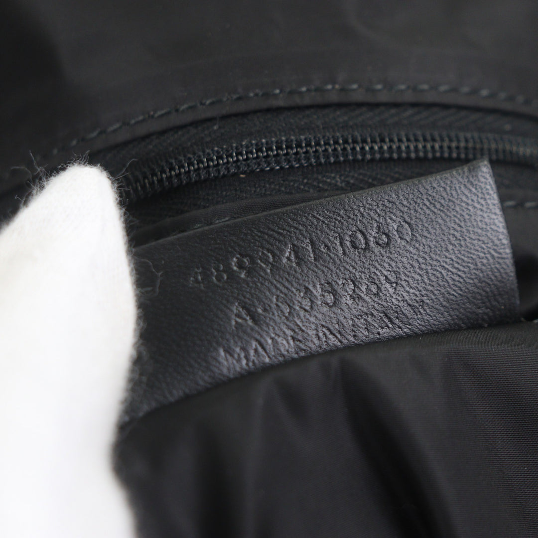 素晴らしい BALENCIAGA ボストンバッグ ホイール ブラック レッド ナイロン メンズ 489941