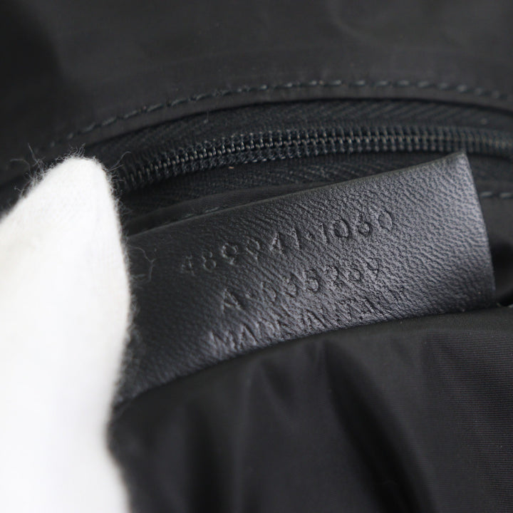 素晴らしい BALENCIAGA ボストンバッグ ホイール ブラック レッド ナイロン メンズ 489941