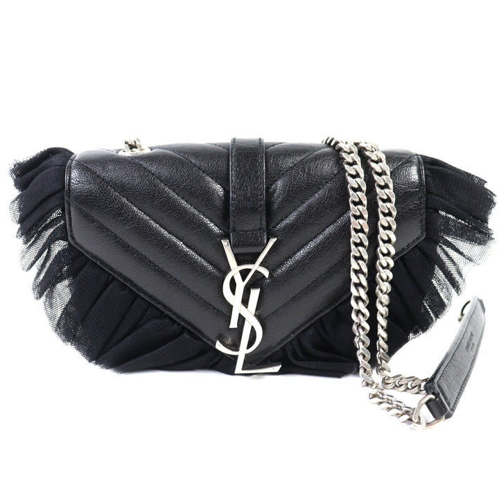 Great SAINT LAURENT PARIS Shoulder Bag black leather Women 405328