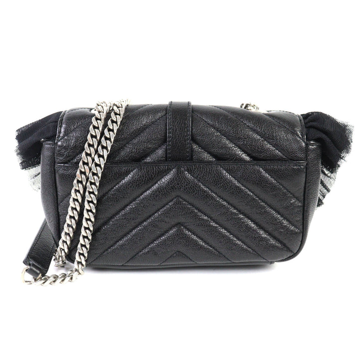 Great SAINT LAURENT PARIS Shoulder Bag black leather Women 405328