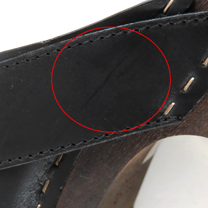 CELINE サンダル ブラックレザー レディース 35 CWZA09 新品