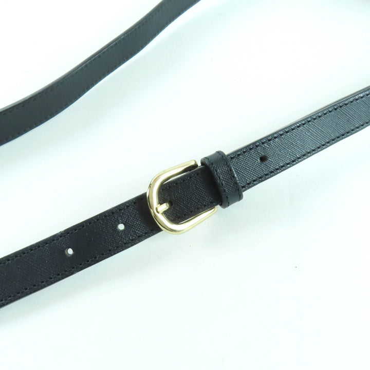 Great A.P.C. Shoulder Bag Logo Half Moon Leather Dark navy leather Women