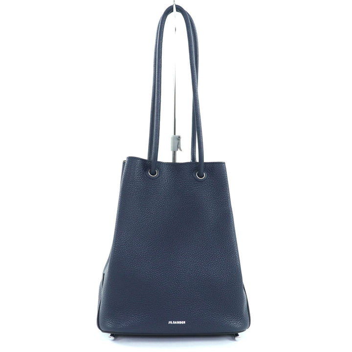 ジルサンダー ハンドバッグ J-SHOPPER ダークネイビー レザー レディース