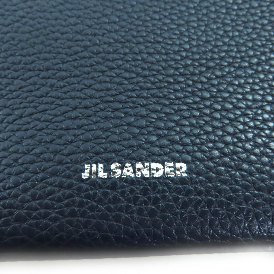 ジルサンダー ハンドバッグ J-SHOPPER ダークネイビー レザー レディース