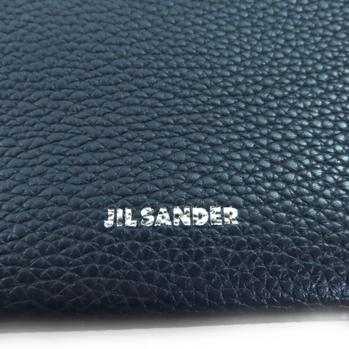 ジルサンダー ハンドバッグ J-SHOPPER ダークネイビー レザー レディース