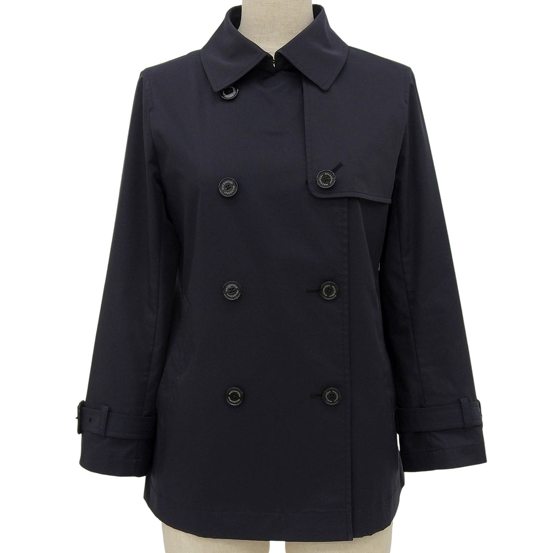 Great MACKINTOSH PHILOSOPHY trench coat black polyester Women 36 H5E05-125-29