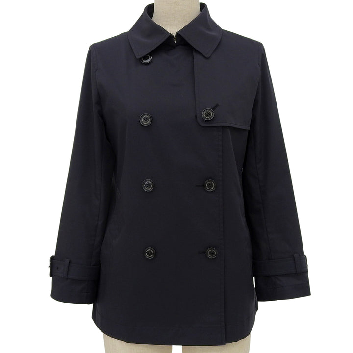 Great MACKINTOSH PHILOSOPHY trench coat black polyester Women 36 H5E05-125-29