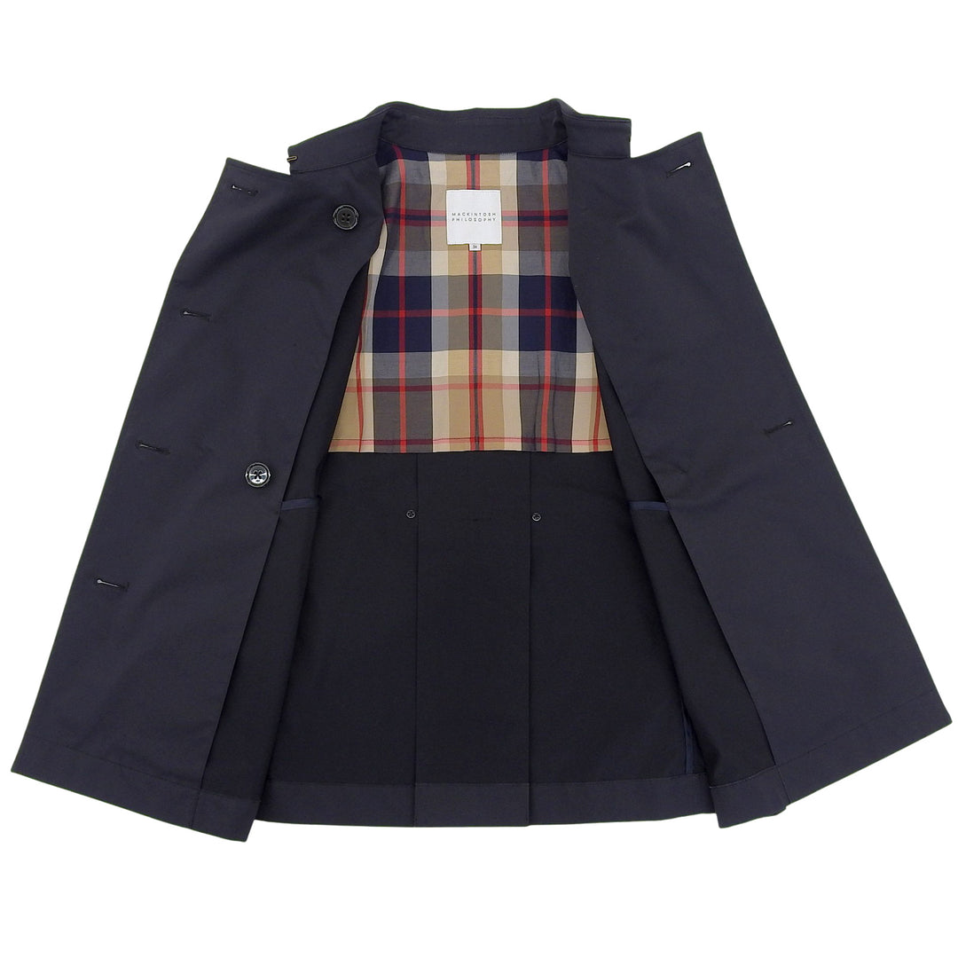 Great MACKINTOSH PHILOSOPHY trench coat black polyester Women 36 H5E05-125-29