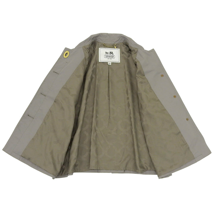 Great COACH trench coat Gray cotton Women M
