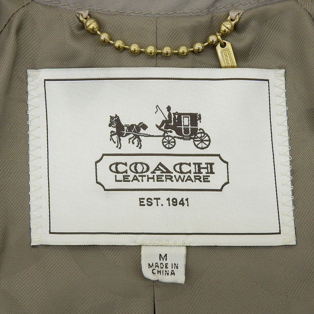 Great COACH trench coat Gray cotton Women M