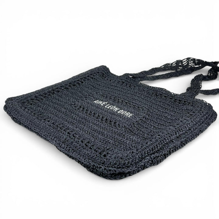 Excellent Aime Leon Dore Tote Bag Mesh Crochet Tote Bag Navy ー Women