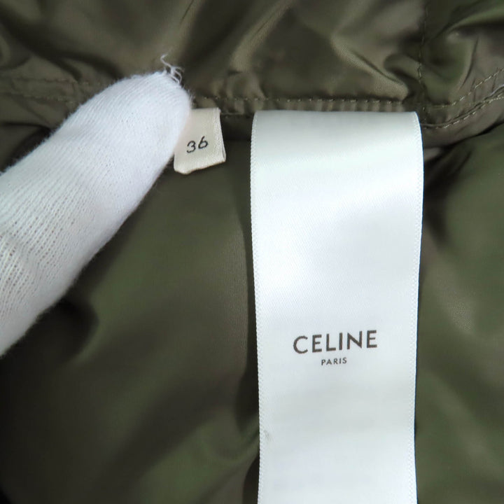 CELINE 卡其色涤纶羽绒背心，女款 36 码 2W396880N