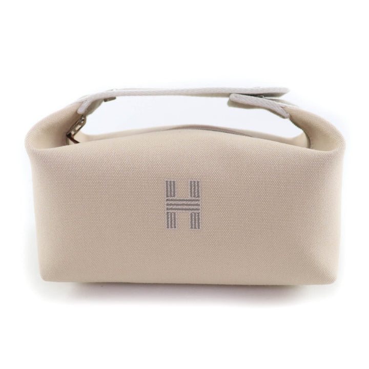 新品 HERMES ポーチ ブライド PM ブラック ベージュ コットン レディース