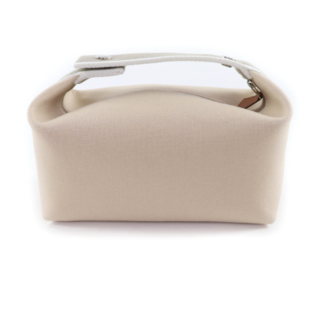 新品 HERMES ポーチ ブライド PM ブラック ベージュ コットン レディース
