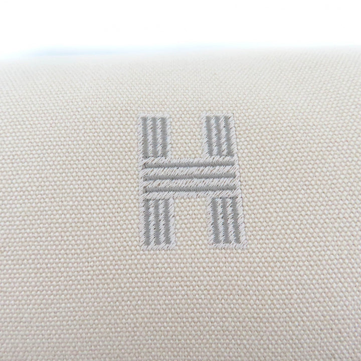 新品 HERMES ポーチ ブライド PM ブラック ベージュ コットン レディース