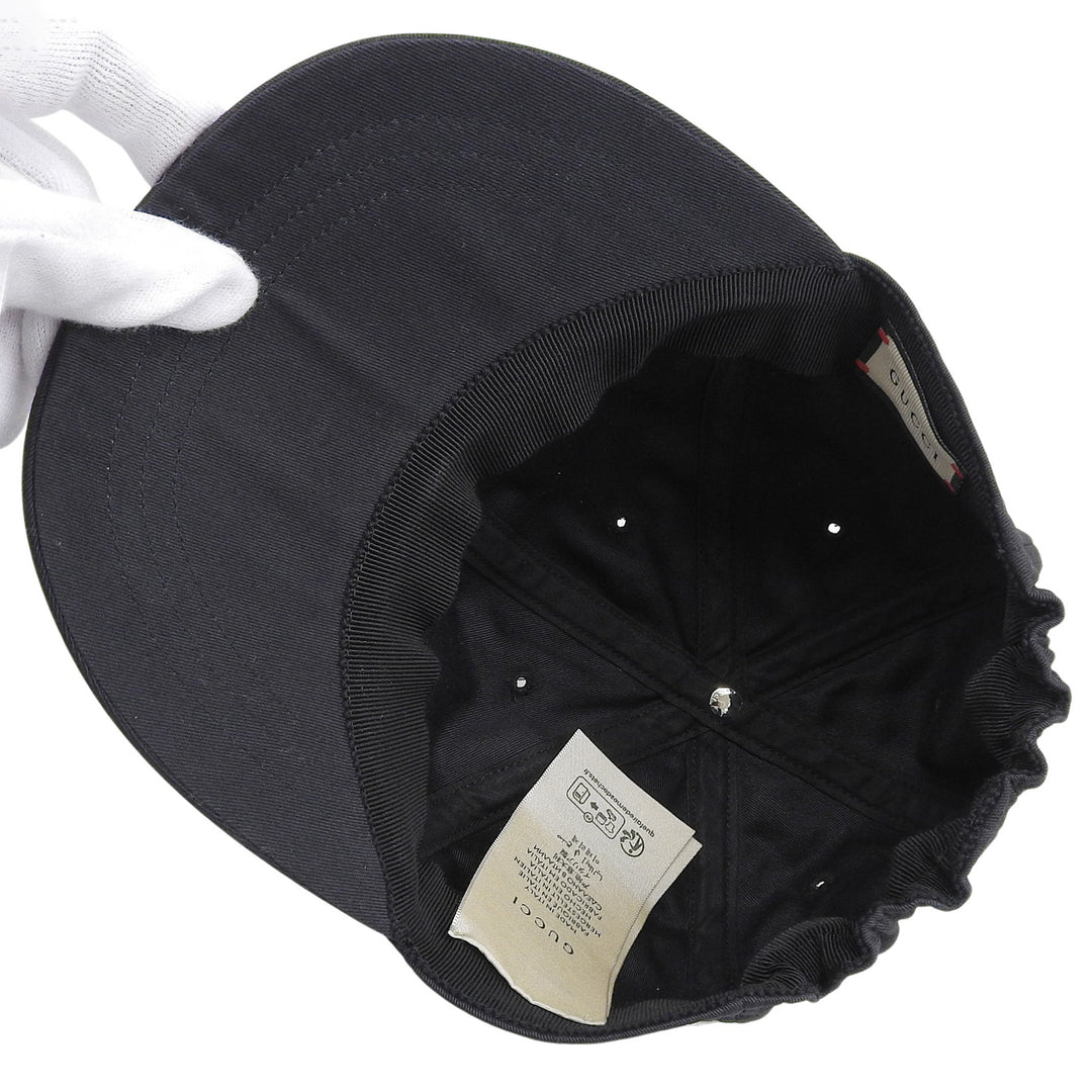 Pristine GUCCI cap black cotton mens 751400