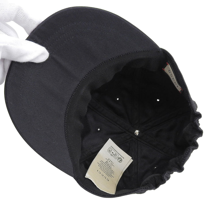 Pristine GUCCI cap black cotton mens 751400