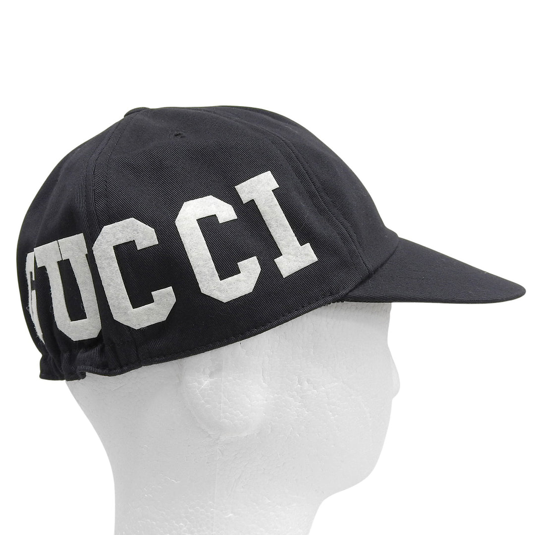 Pristine GUCCI cap black cotton mens 751400