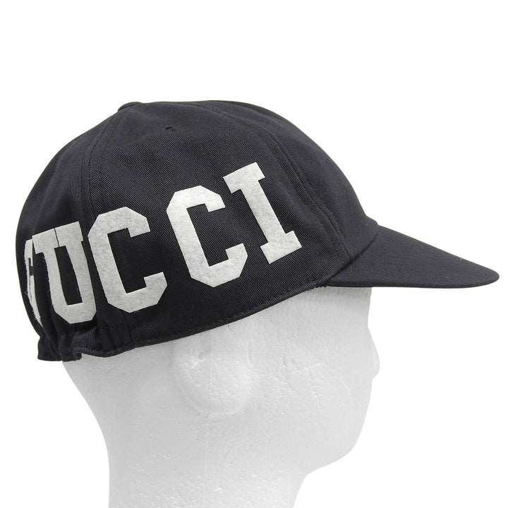 Pristine GUCCI cap black cotton mens 751400
