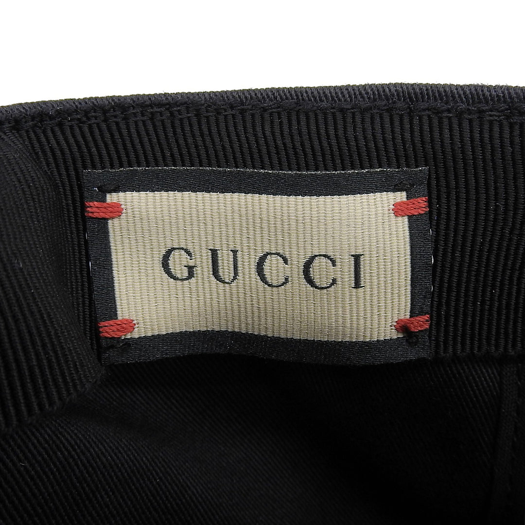 Pristine GUCCI cap black cotton mens 751400