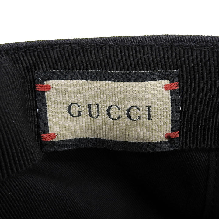 Pristine GUCCI cap black cotton mens 751400