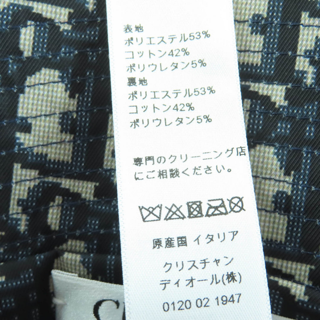 Christian Dior 斜纹渔夫帽，海军蓝涤纶材质，女款，货号 95TDD923A130