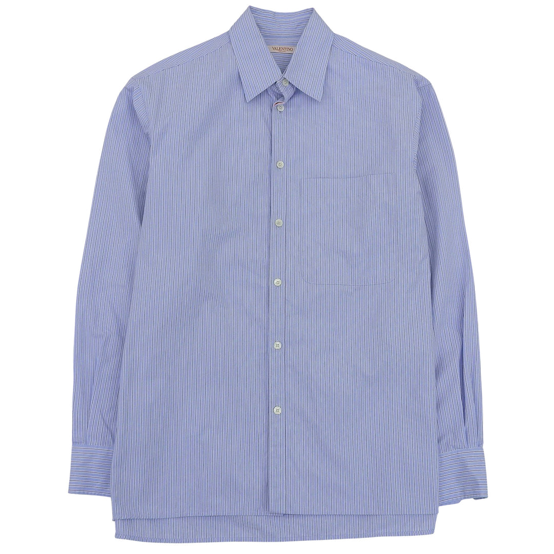 Great VALENTINO Long sleeve shirt Light blue cotton mens 39 2V3ABK7082C