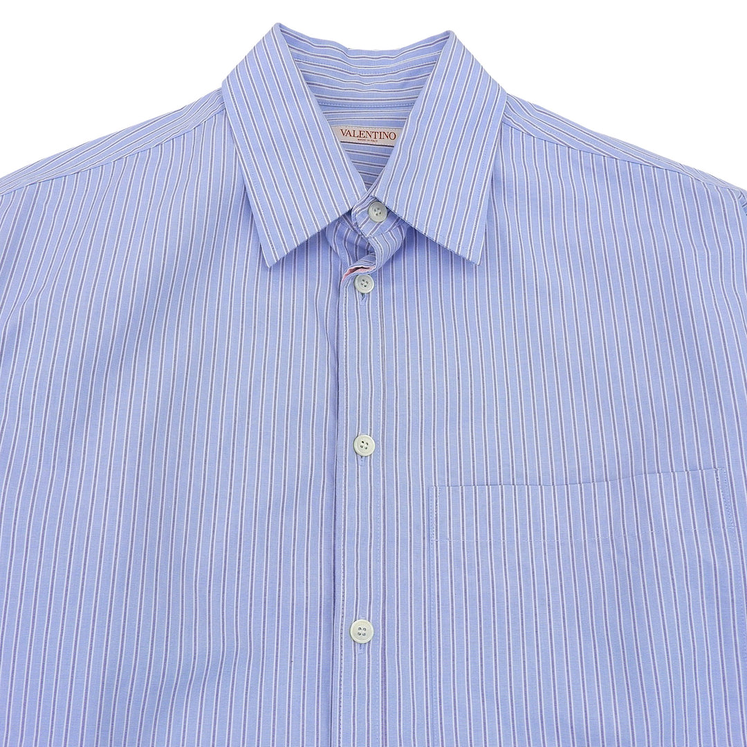 Great VALENTINO Long sleeve shirt Light blue cotton mens 39 2V3ABK7082C