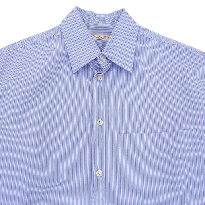 Great VALENTINO Long sleeve shirt Light blue cotton mens 39 2V3ABK7082C