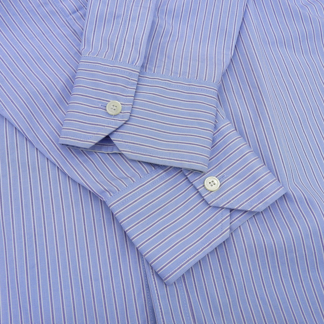 Great VALENTINO Long sleeve shirt Light blue cotton mens 39 2V3ABK7082C